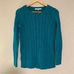 Ann Taylor Loft Teal Sweater